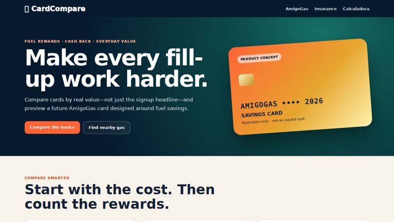 CardCompare product preview