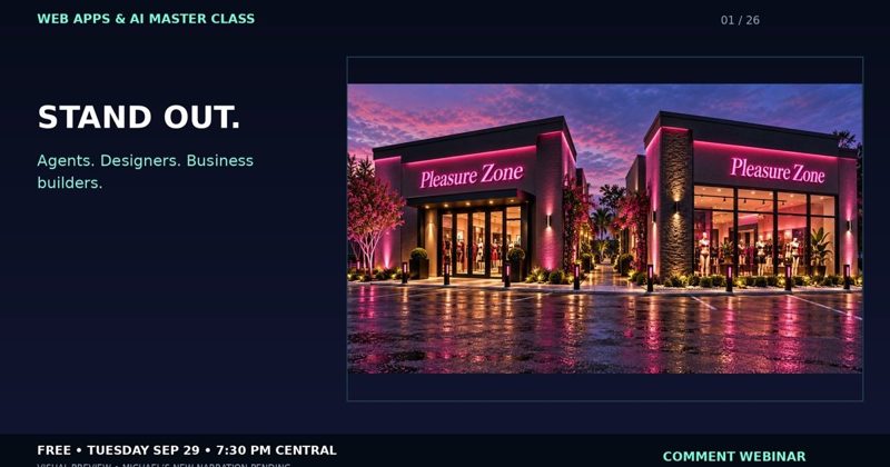 WebAppsMasterClass.AI product preview