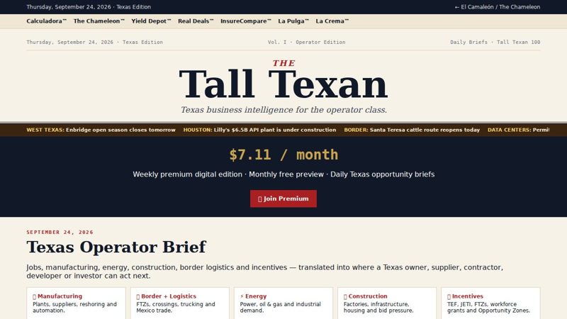 The Tall Texan product preview